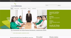 Desktop Screenshot of gesticobranzas.com